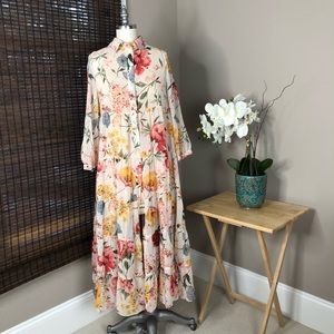Zara limited edition floral maxi